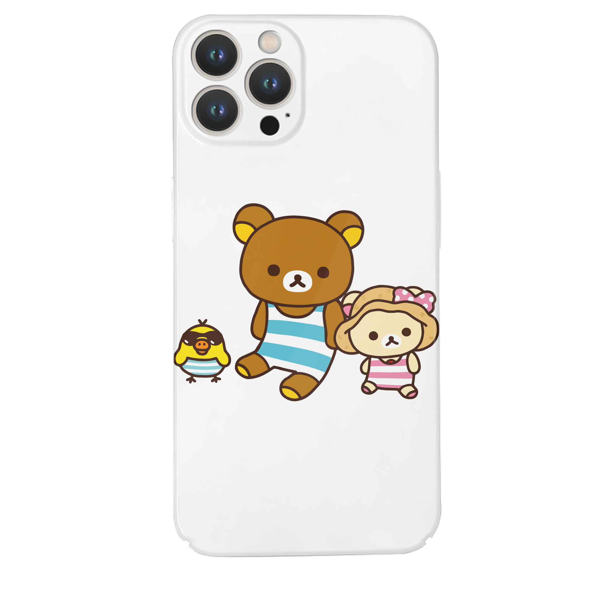 （画像用） リラックマ リラックマ キイロイトリ Rilakkuma Korilakkuma Kiiroitori 【iPhone 14シリーズ対応】ハードケース